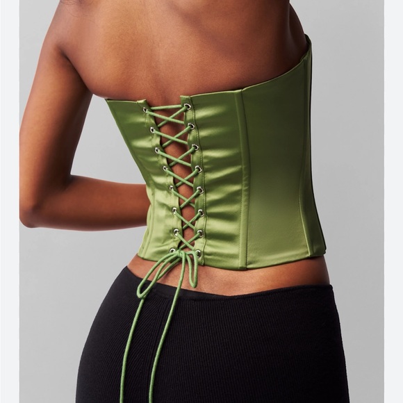 Danielle Guizio satin corset jardin - Picture 2 of 7